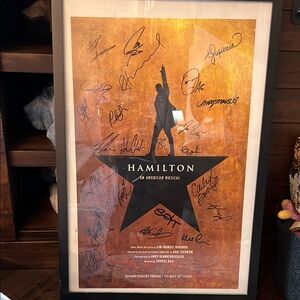 Hamilton Broadway First Run Signed by Original Cast 13x22